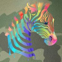 Zebra Neon Legacy Tie Dye Trucker Hat