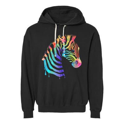 Zebra Neon Garment-Dyed Fleece Hoodie