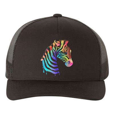 Zebra Neon Yupoong Adult 5-Panel Trucker Hat