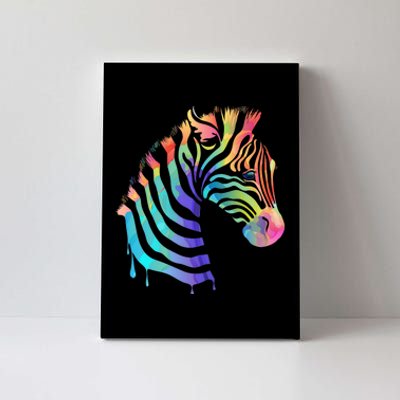 Zebra Neon Canvas