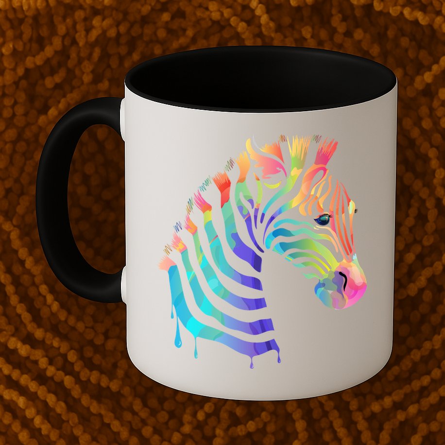 Zebra Neon Mug
