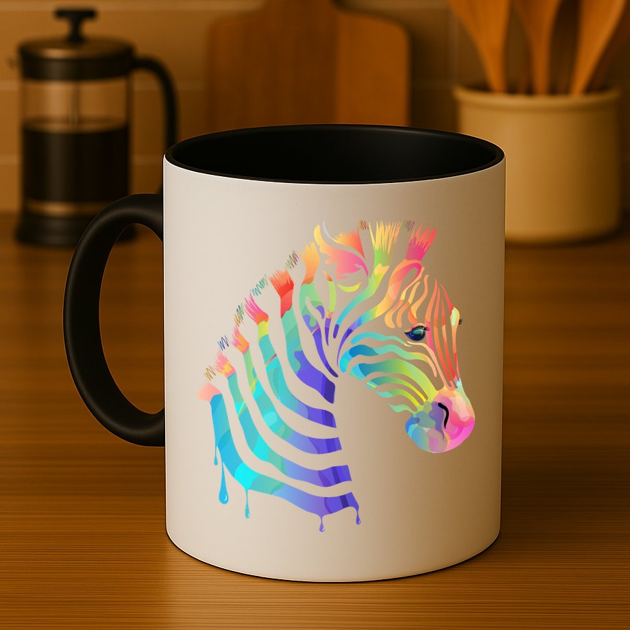 Zebra Neon Mug