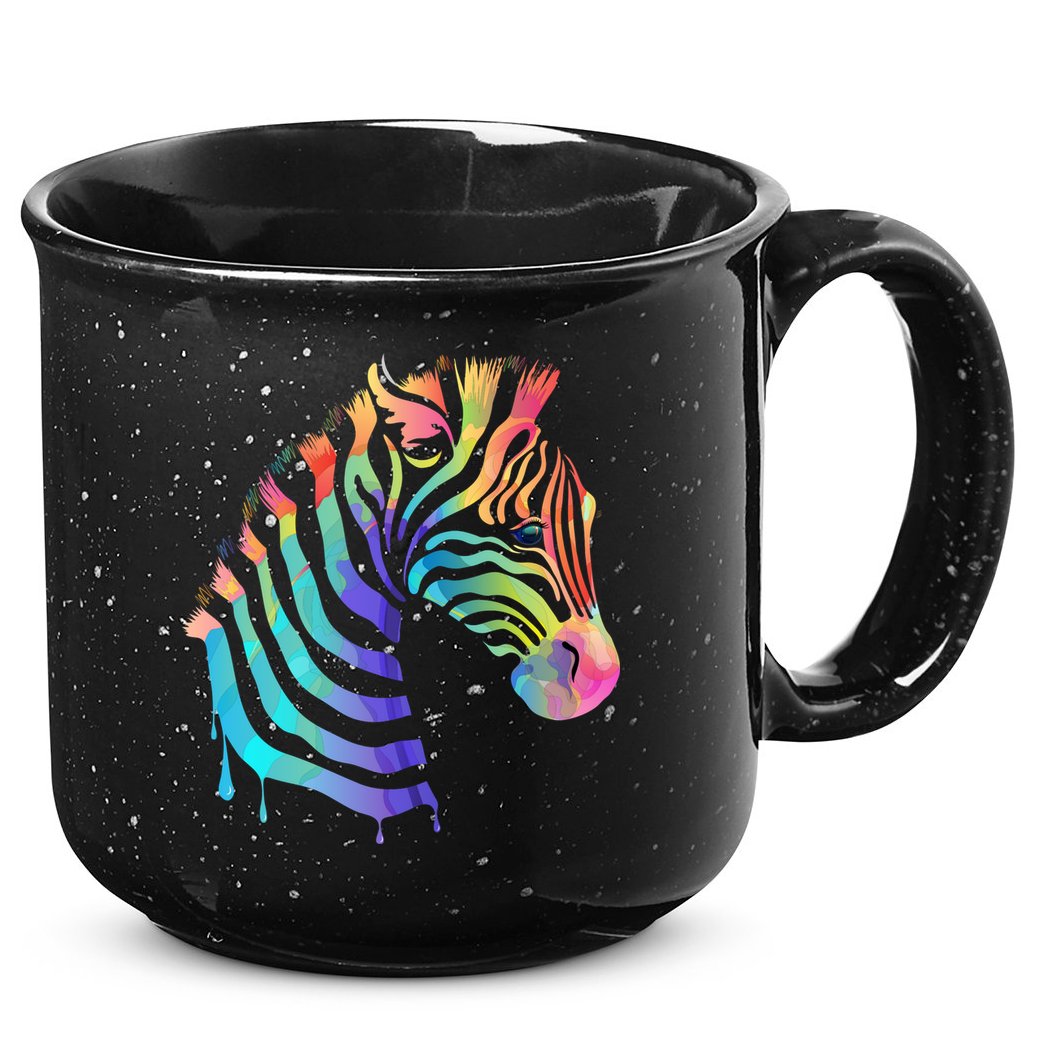 Zebra Neon 15oz Campfire Ceramic Mug