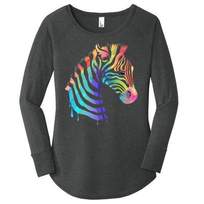 Zebra Neon Women's Perfect Tri Tunic Long Sleeve Shirt