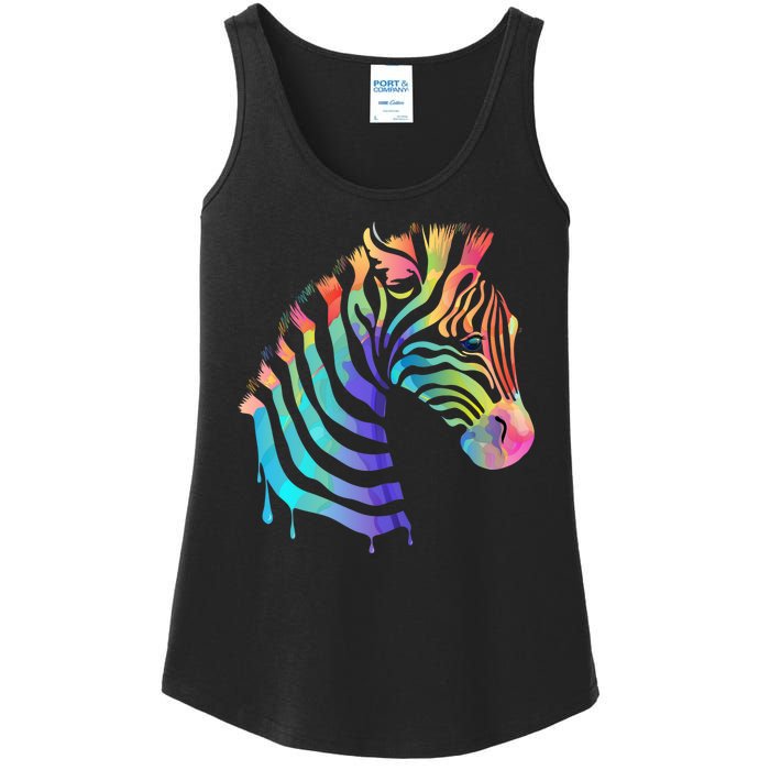 Zebra Neon Ladies Essential Tank