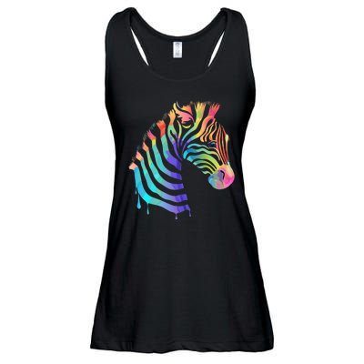 Zebra Neon Ladies Essential Flowy Tank