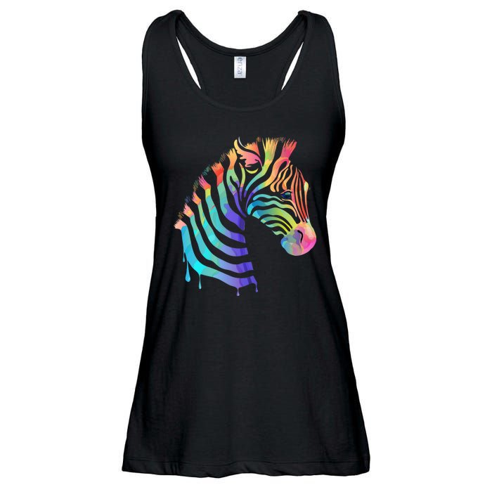 Zebra Neon Ladies Essential Flowy Tank