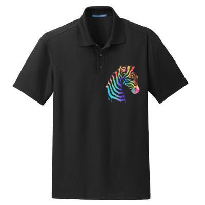 Zebra Neon Dry Zone Grid Polo