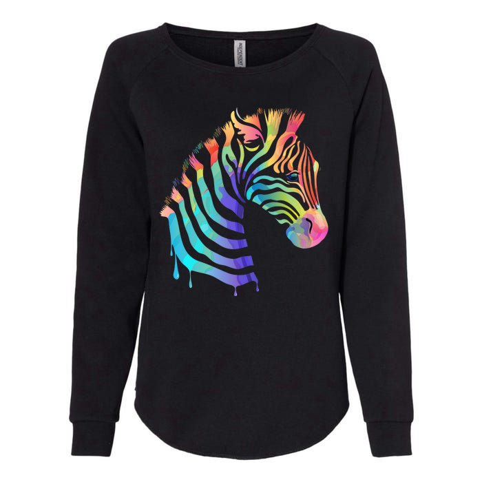 Zebra Neon Womens California Wash Sweatshirt