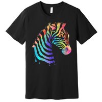 Zebra Neon Premium T-Shirt