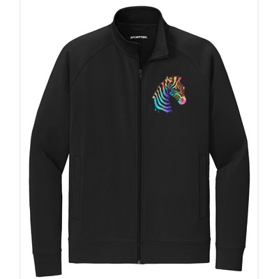 Zebra Neon Stretch Full-Zip Cadet Jacket