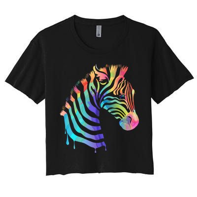 Zebra Neon Crop Top