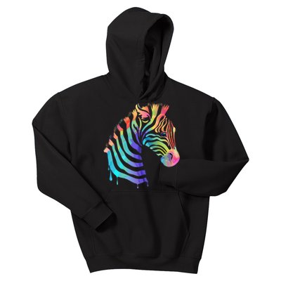 Zebra Neon Kids Hoodie