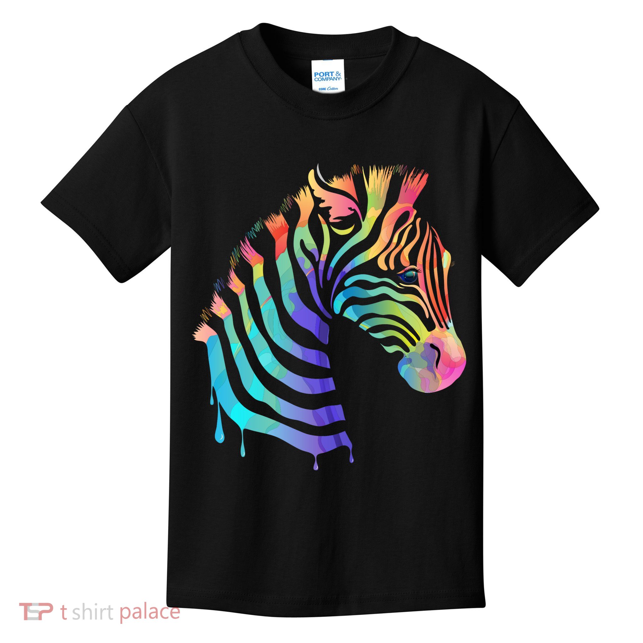 Zebra Neon Kids T-Shirt