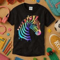 Zebra Neon Kids T-Shirt