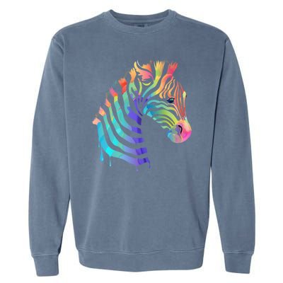 Zebra Neon Garment-Dyed Sweatshirt