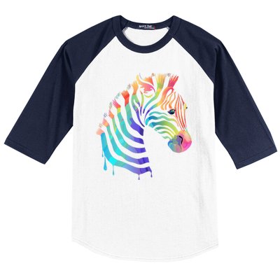 Zebra Neon Baseball Sleeve Shirt