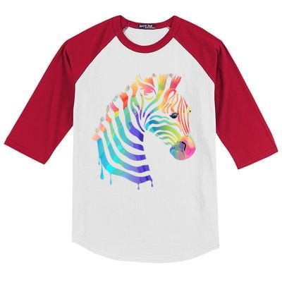 Zebra Neon Kids Colorblock Raglan Jersey