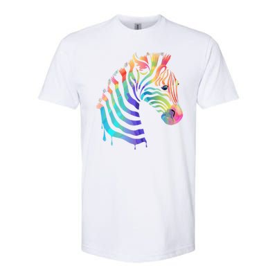 Zebra Neon Softstyle CVC T-Shirt