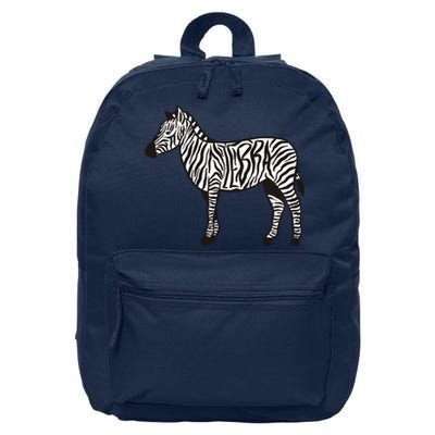 Zebra Stripes Animal 16 in Basic Backpack