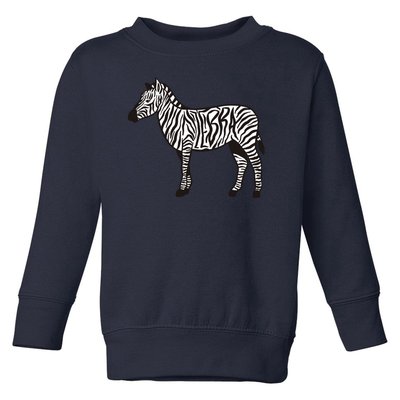 Zebra Stripes Animal Toddler Sweatshirt