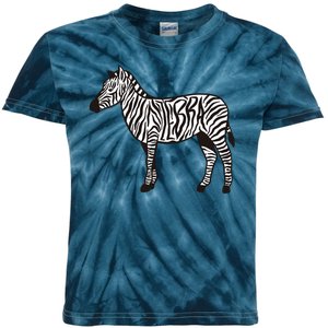 Zebra Stripes Animal Kids Tie-Dye T-Shirt