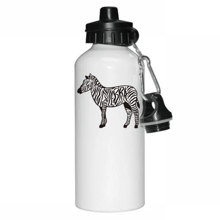 Zebra Stripes Animal Aluminum Water Bottle