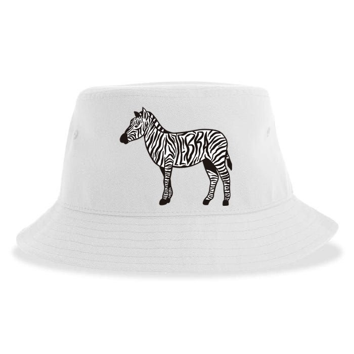 Zebra Stripes Animal Sustainable Bucket Hat