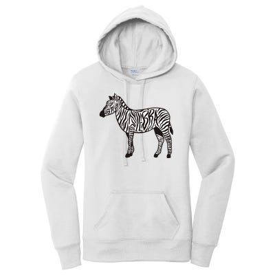 Zebra Stripes Animal Women's Pullover Hoodie