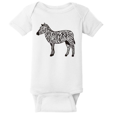 Zebra Stripes Animal Baby Bodysuit