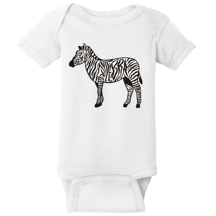 Zebra Stripes Animal Baby Bodysuit