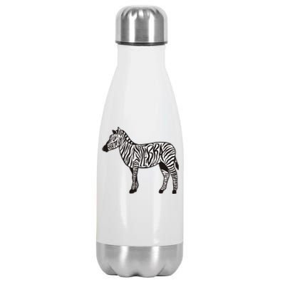 Zebra Stripes Animal Stainless Steel Insulated Water Bottle