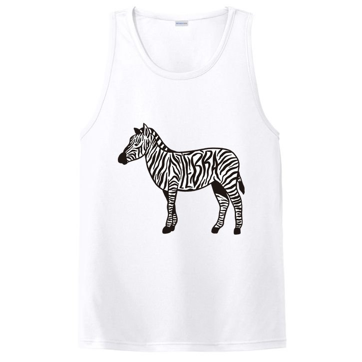 Zebra Stripes Animal PosiCharge Competitor Tank