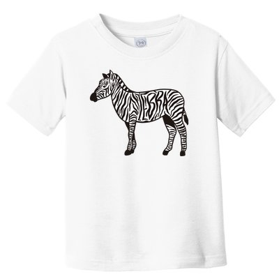 Zebra Stripes Animal Toddler T-Shirt