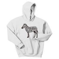 Zebra Stripes Animal Kids Hoodie