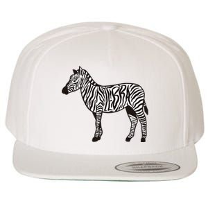 Zebra Stripes Animal Wool Snapback Cap