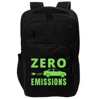 Zero Emissions Funny Electric Car Funny Electric Car Plug Me In E-Car Impact Tech Backpack