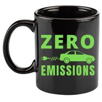 Zero Emissions Funny Electric Car Funny Electric Car Plug Me In E-Car 11oz C Handle Ceramic Mug