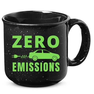 Zero Emissions Funny Electric Car Funny Electric Car Plug Me In E-Car 15oz Campfire Ceramic Mug