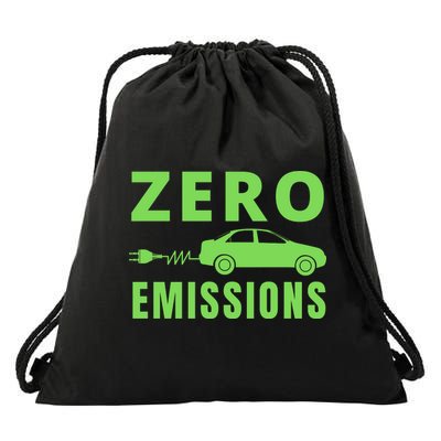 Zero Emissions Funny Electric Car Funny Electric Car Plug Me In E-Car Drawstring Bag