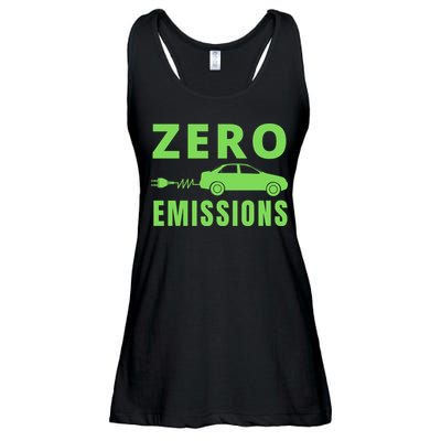 Zero Emissions Funny Electric Car Funny Electric Car Plug Me In E-Car Ladies Essential Flowy Tank