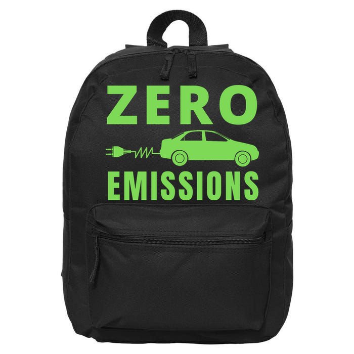 Zero Emissions Funny Electric Car Funny Electric Car Plug Me In E-Car 16 in Basic Backpack