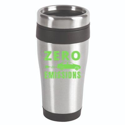 Zero Emissions Funny Electric Car Funny Electric Car Plug Me In E-Car 16oz Travel Tumbler