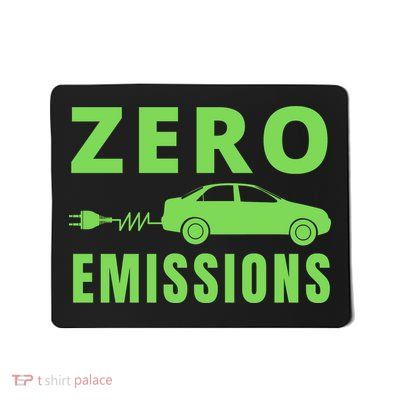 Zero Emissions Funny Electric Car Funny Electric Car Plug Me In E-Car Mousepad