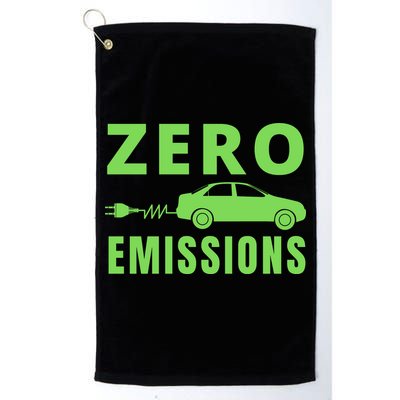 Zero Emissions Funny Electric Car Funny Electric Car Plug Me In E-Car Golf Towel