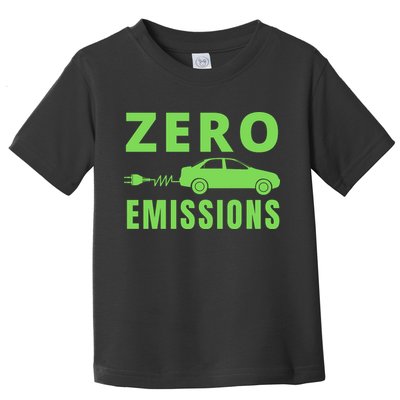Zero Emissions Funny Electric Car Funny Electric Car Plug Me In E-Car Toddler T-Shirt