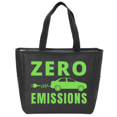 Zero Emissions Funny Electric Car Funny Electric Car Plug Me In E-Car Zip Tote Bag