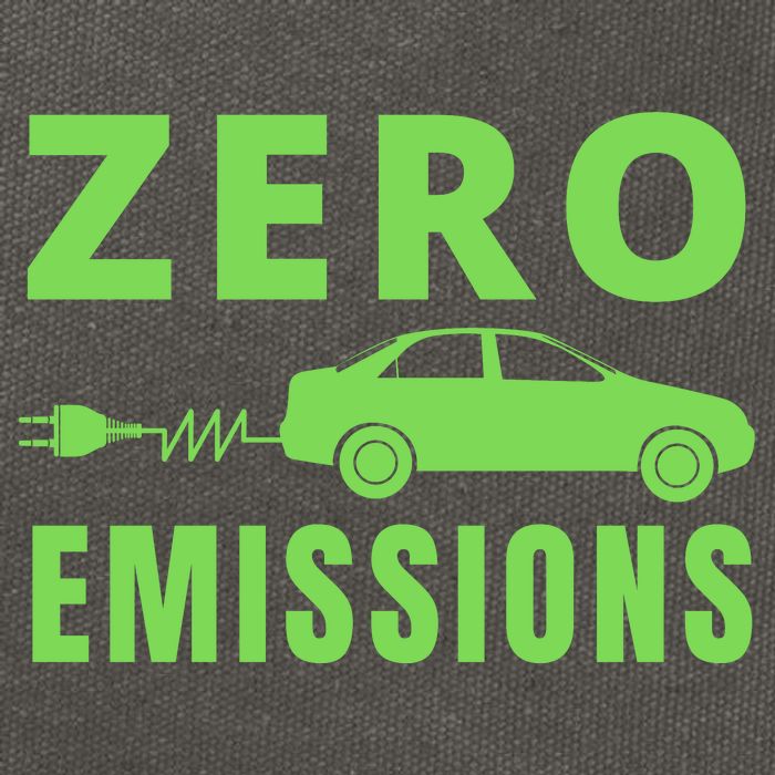 Zero Emissions Funny Electric Car Funny Electric Car Plug Me In E-Car Cotton Canvas Backpack