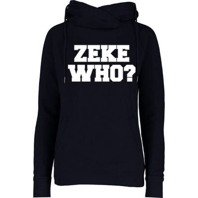 Zeke Who? Womens Funnel Neck Pullover Hood