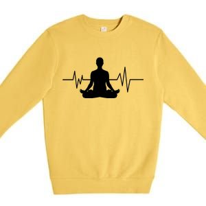 Zen Heartbeat Pulse Premium Crewneck Sweatshirt